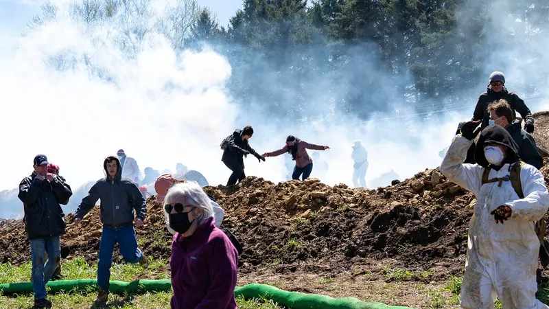 Gallery: Attempted 'open rescue' of beagles at Ridglan Farms